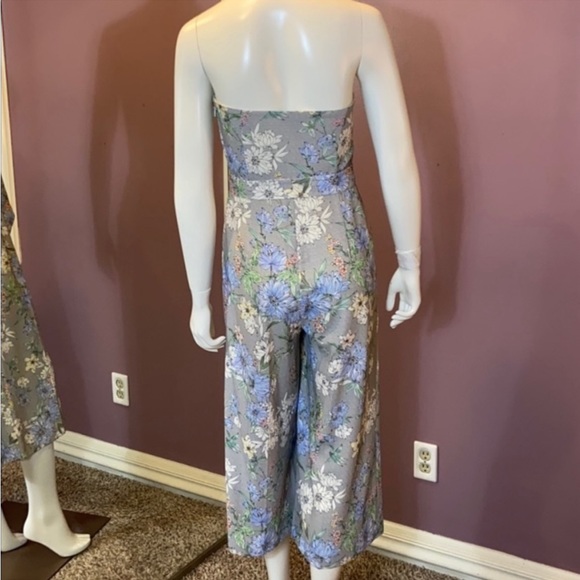 H&M Strapless Floral Print Crop Jumpsuit - Picture 4 of 7